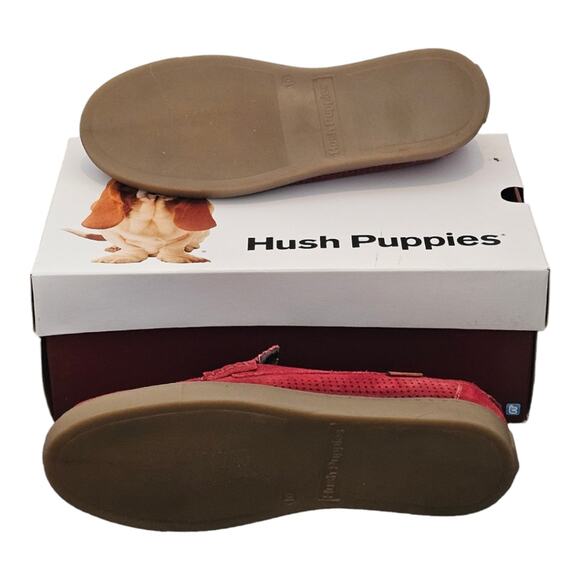HUSH PUPPIES Red Brick Suede Tyson Thorpe IIV‎ Loafers Men\'s Size 10 New! main image 4